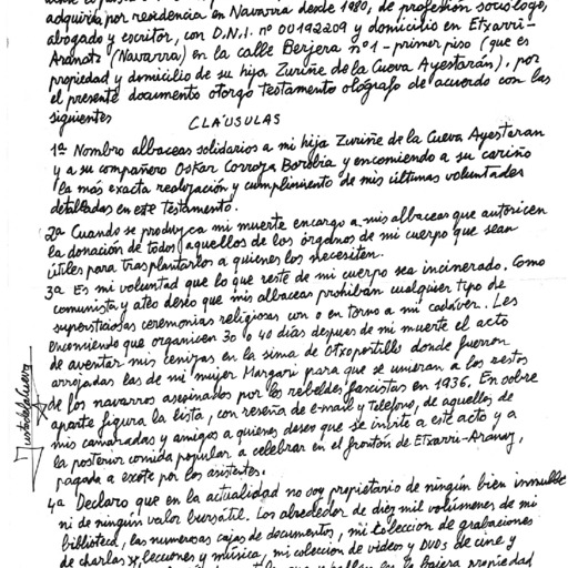 Testamento orográfico de Justo de la Cueva