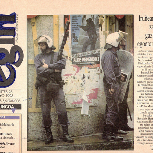 Portada EGIN 25-03-1993 diapositiva perdida